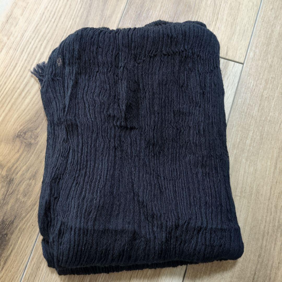 issey miyake men ストール　ブラック