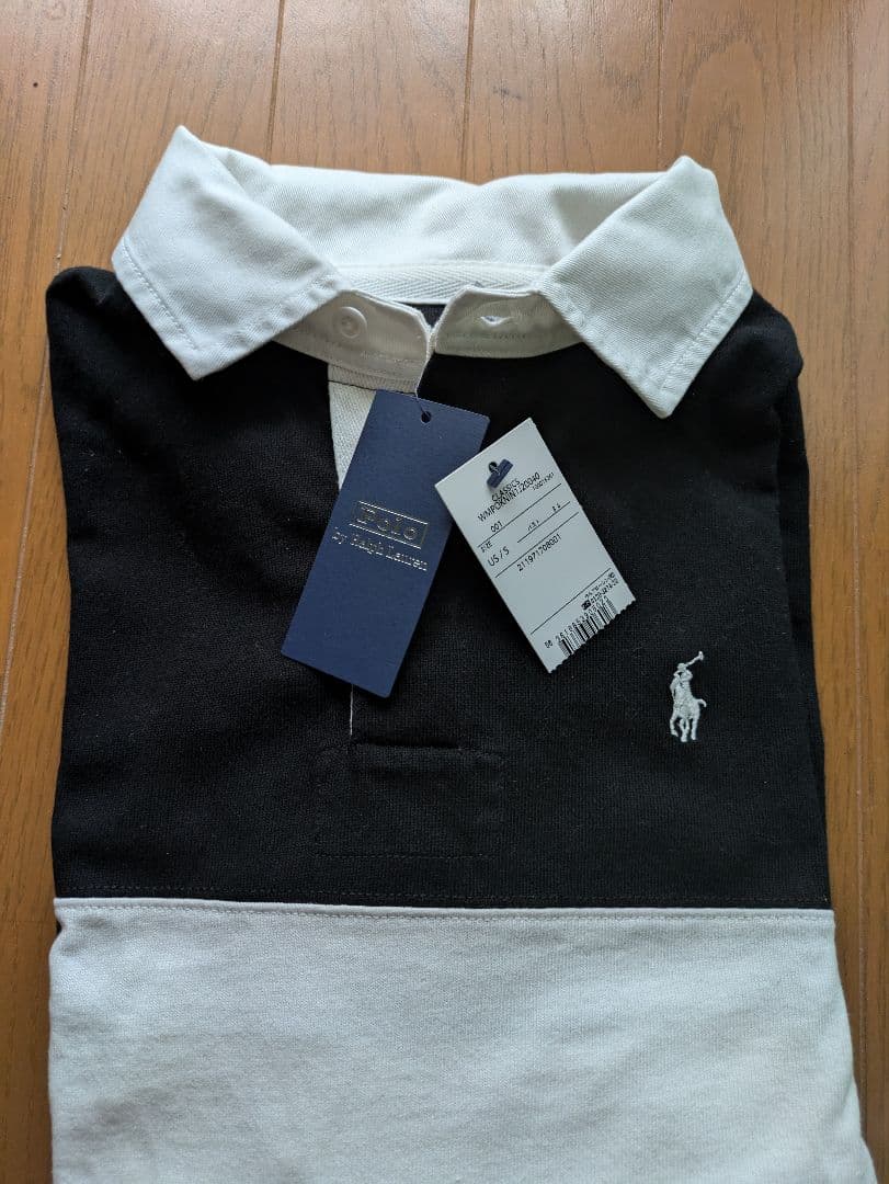 ラルフローレン カラーブロック コットン ジャージー ラグビー シャツ