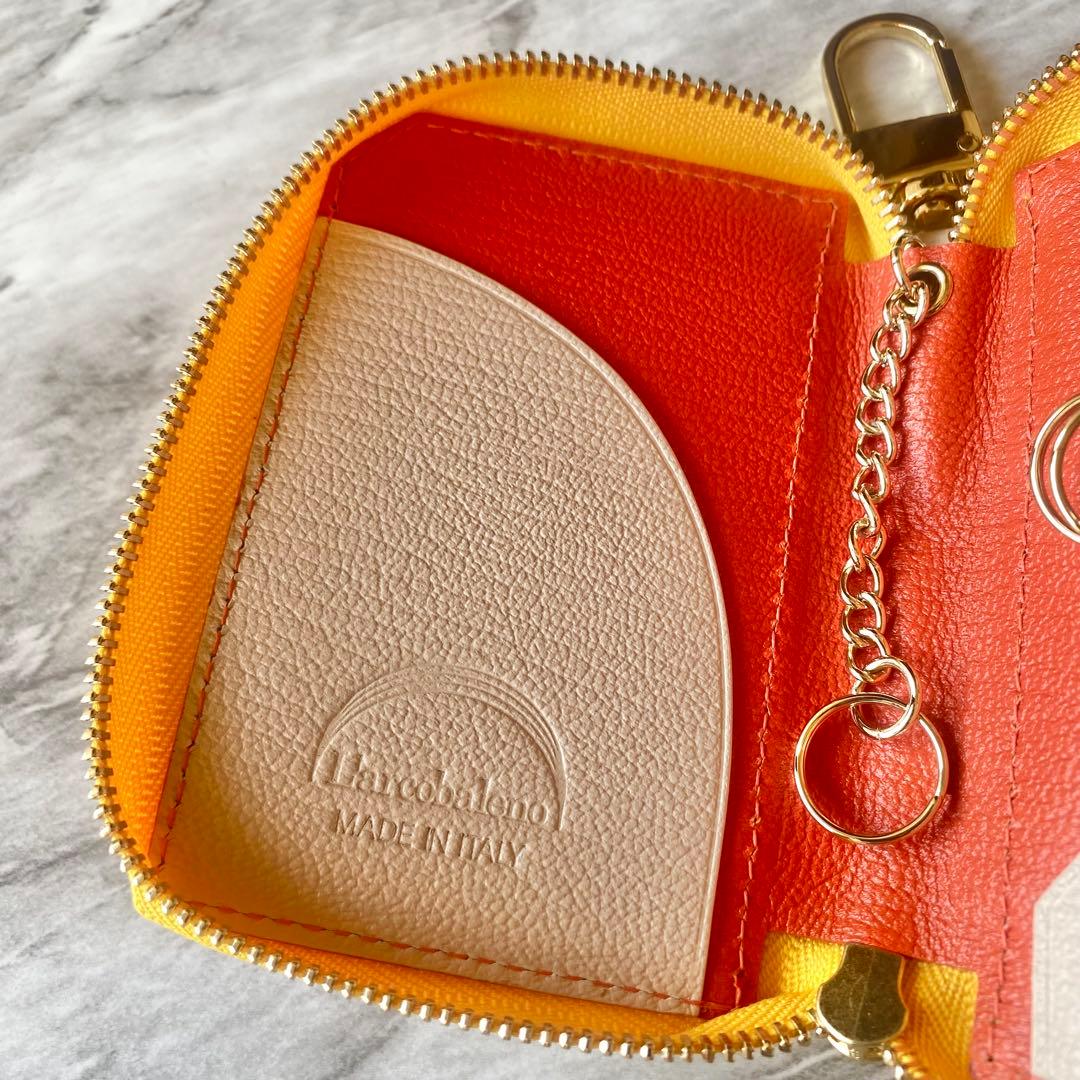 2299【レア 新品 ラルコバレーノ】キーケース★鍵入れ★カードキー★本革★