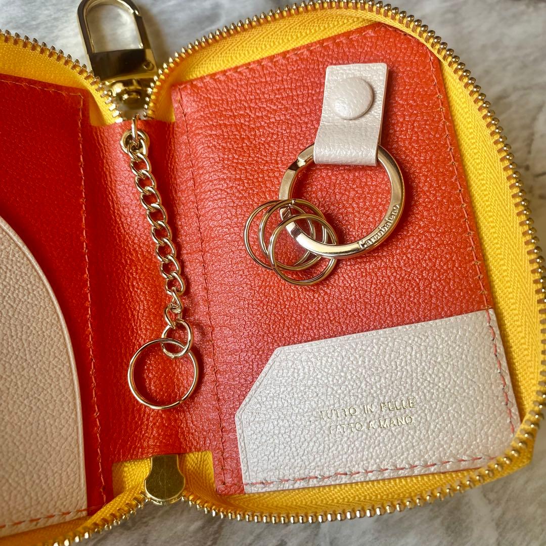 2299【レア 新品 ラルコバレーノ】キーケース★鍵入れ★カードキー★本革★