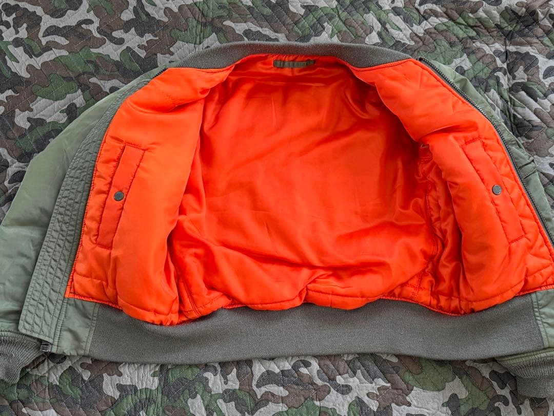 AVIREX MA-1 COMMERCIAL LOGO メンズMサイズ