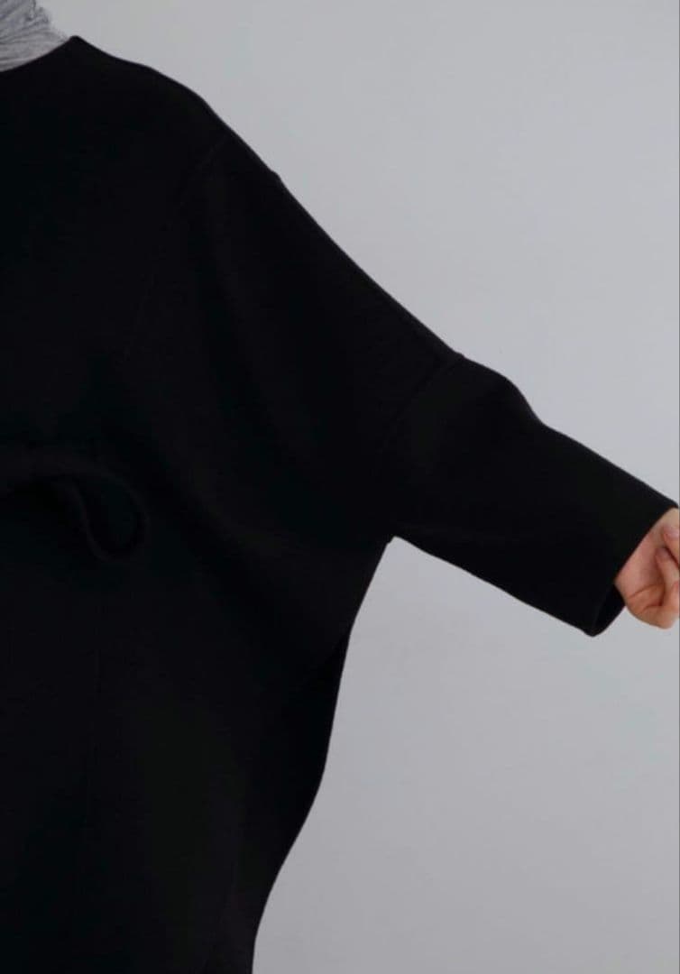 本日削除◆極美品◆ルフィル ソフトウールリバーポンチョ ブラック 1