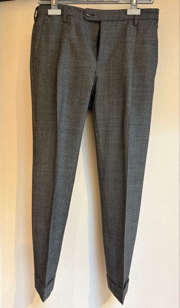 LARDINI チェック柄　セットアップ グレー系