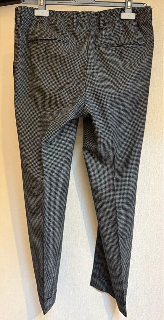 LARDINI チェック柄　セットアップ グレー系