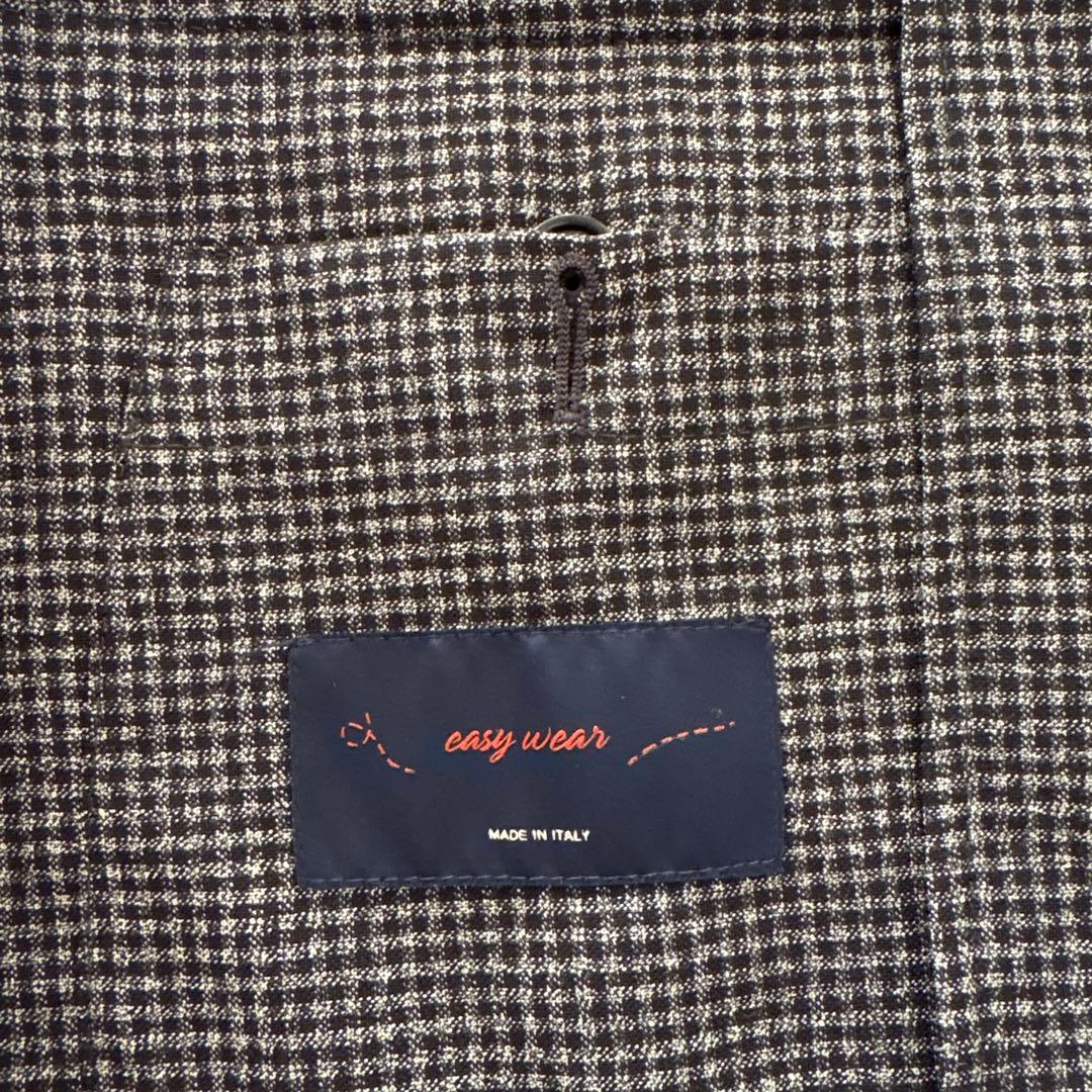 LARDINI チェック柄　セットアップ グレー系