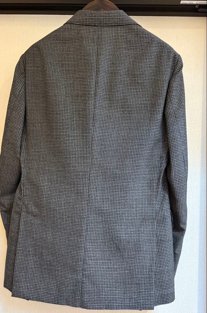 LARDINI チェック柄　セットアップ グレー系