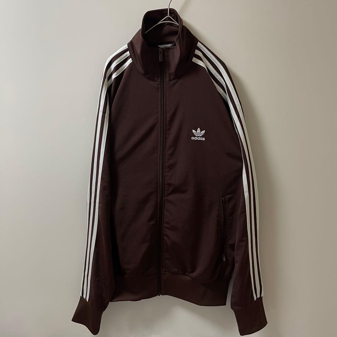 新品XL】日本未発売★アディダス　トラックジャケットトップジャージ ブラウン茶
