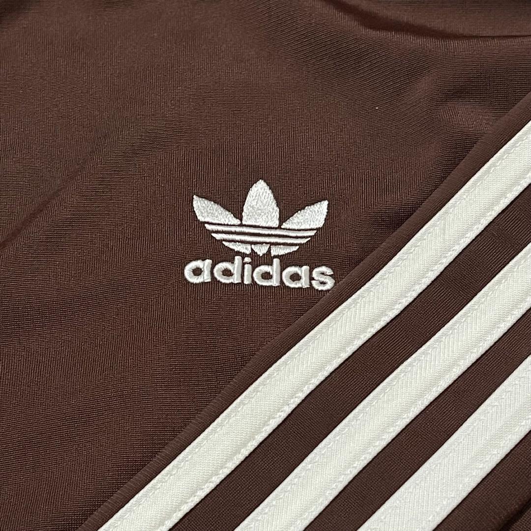 新品XL】日本未発売★アディダス　トラックジャケットトップジャージ ブラウン茶