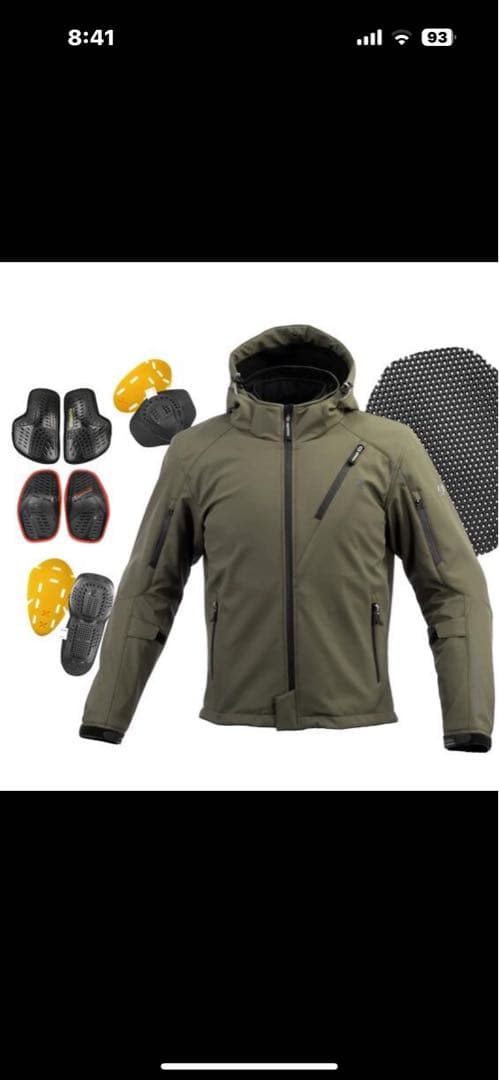 ば～てぇいー コミネ バイク用 ジャケット プロテクトソフトシェル