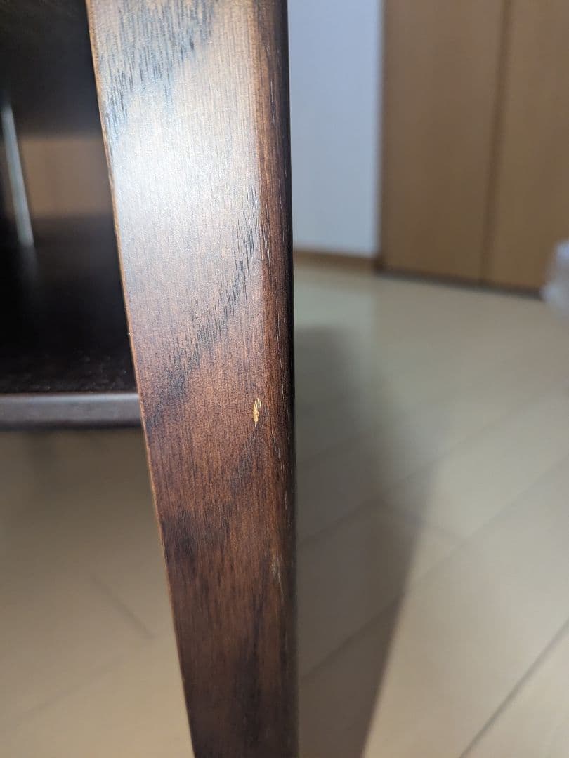 カリモク KARIMOKU　ローテーブル 　モカブラウン　棚付きタイプ