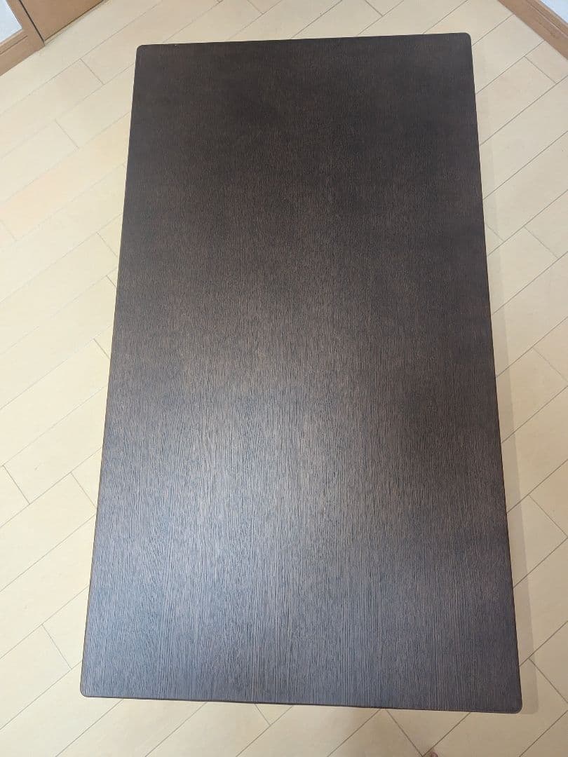 カリモク KARIMOKU　ローテーブル 　モカブラウン　棚付きタイプ