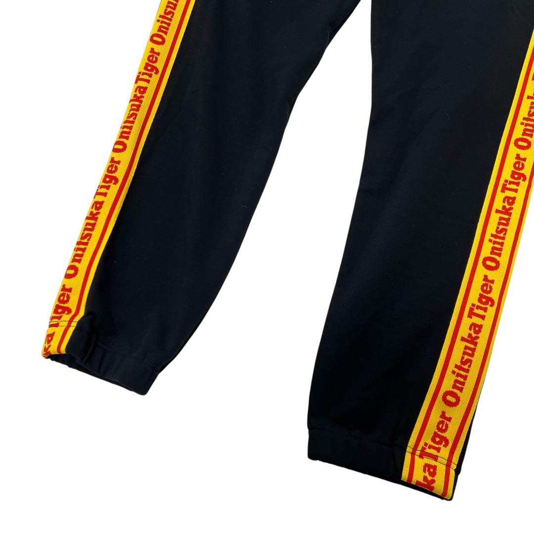 未使用タグ付 オニツカタイガー スウェットパンツ XL ブラック サイドライン