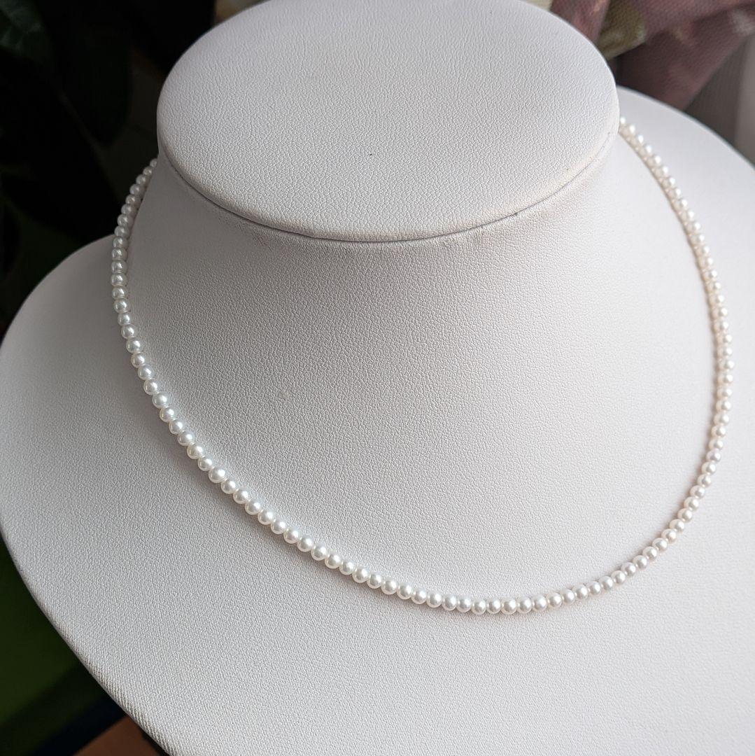 真珠ネックレス　淡水パール　ベビーパール　冠婚葬祭　s925　本真珠　艷やか