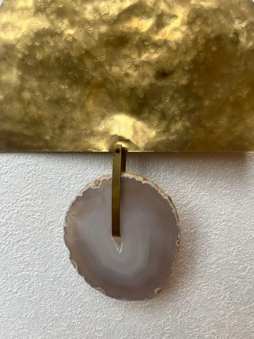 ORSA オルサ　真鍮と珊瑚と瑪瑙のモビール オブジェ　アート