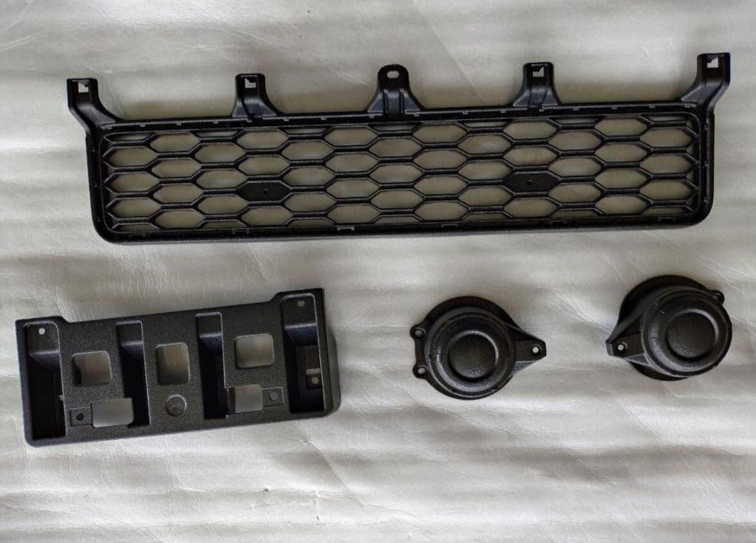 ジムニー JB64 フロントバンパーリアバンパーグリル ラプターライナー施工