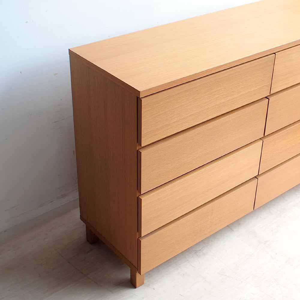 無印良品/MUJI オーク材 ワイドチェスト 120cm ZR24170