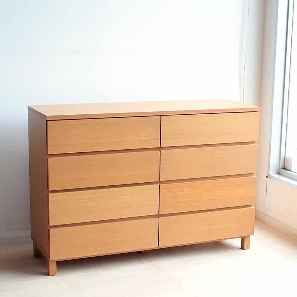 無印良品/MUJI オーク材 ワイドチェスト 120cm ZR24170