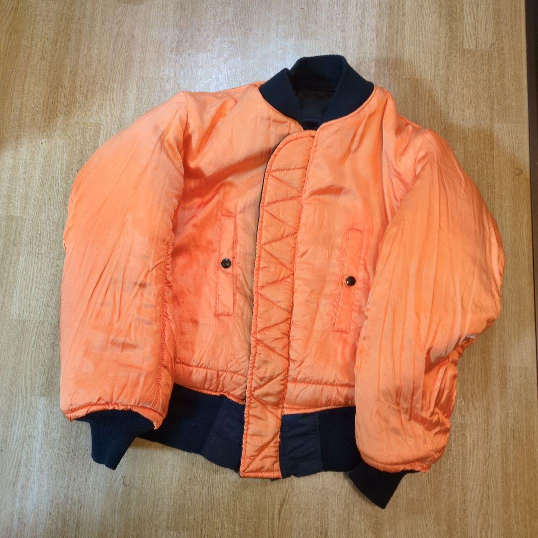 【USA製】AVIREX フライトジャケット MA-1 アーチロゴ　ブラック　S