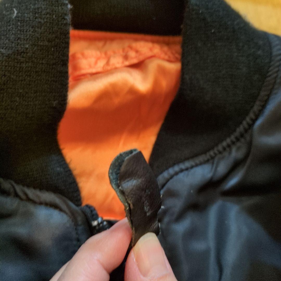 【USA製】AVIREX フライトジャケット MA-1 アーチロゴ　ブラック　S