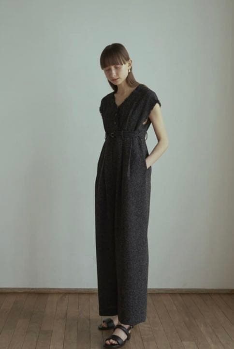 TWEED FRINGE ALL IN ONE　CLANE