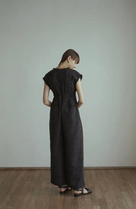 TWEED FRINGE ALL IN ONE　CLANE