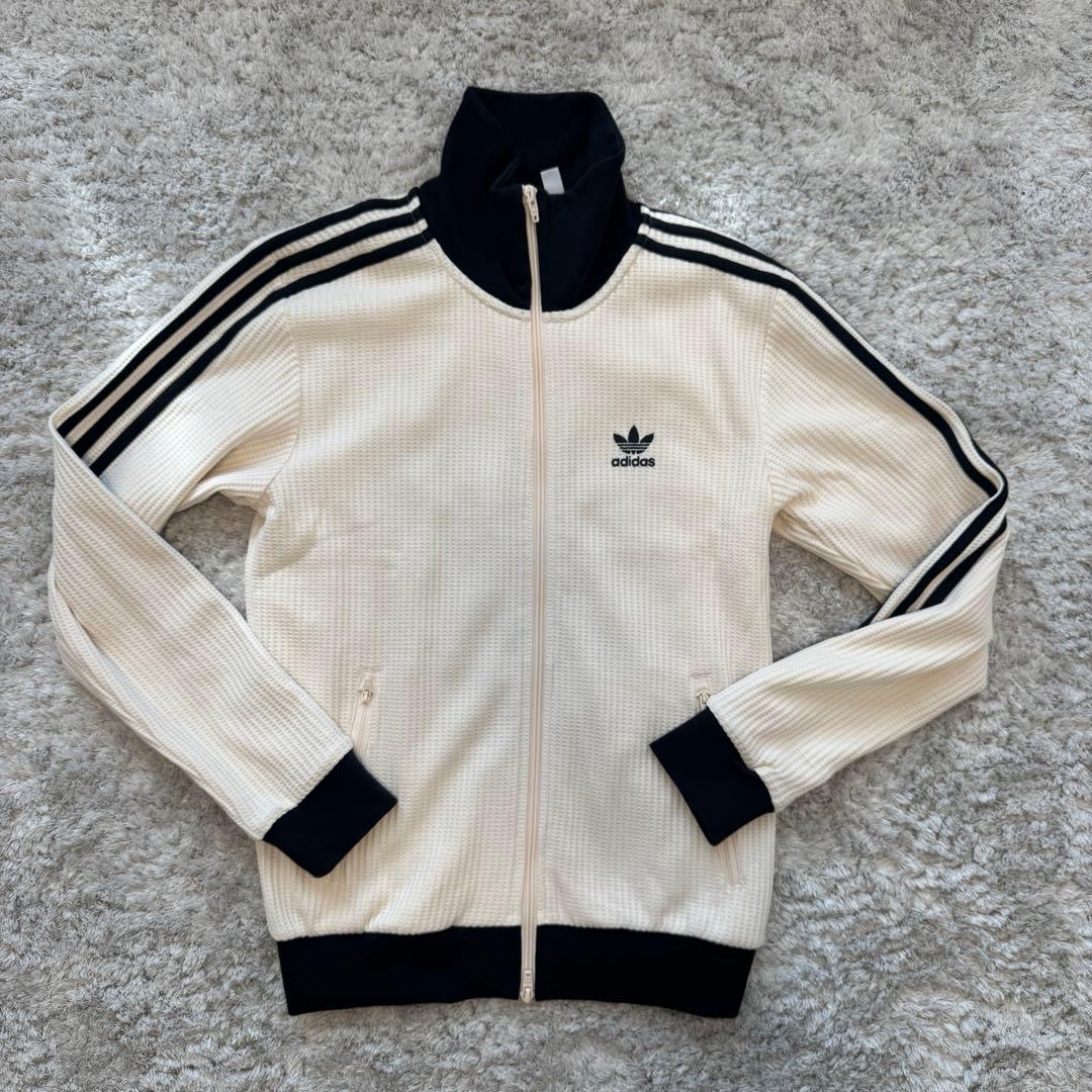 adidas ワッフル　トラック　ジャケット　S 白　クラッシック