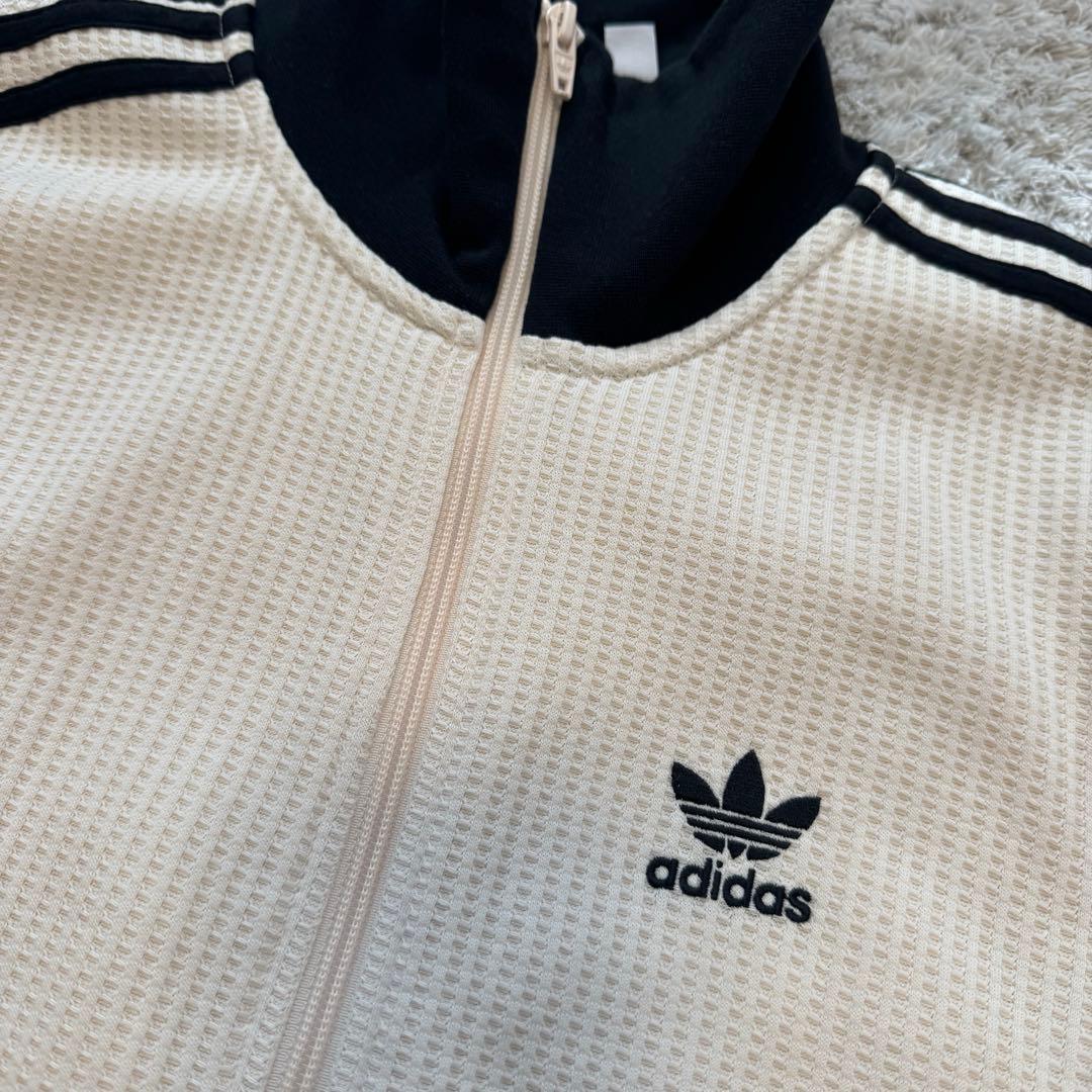 adidas ワッフル　トラック　ジャケット　S 白　クラッシック