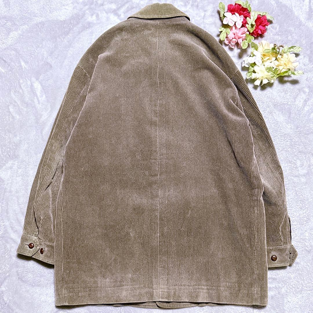 80s【極美品】バーバリーズ コーデュロイジャケット ノバチェック くるみボタン