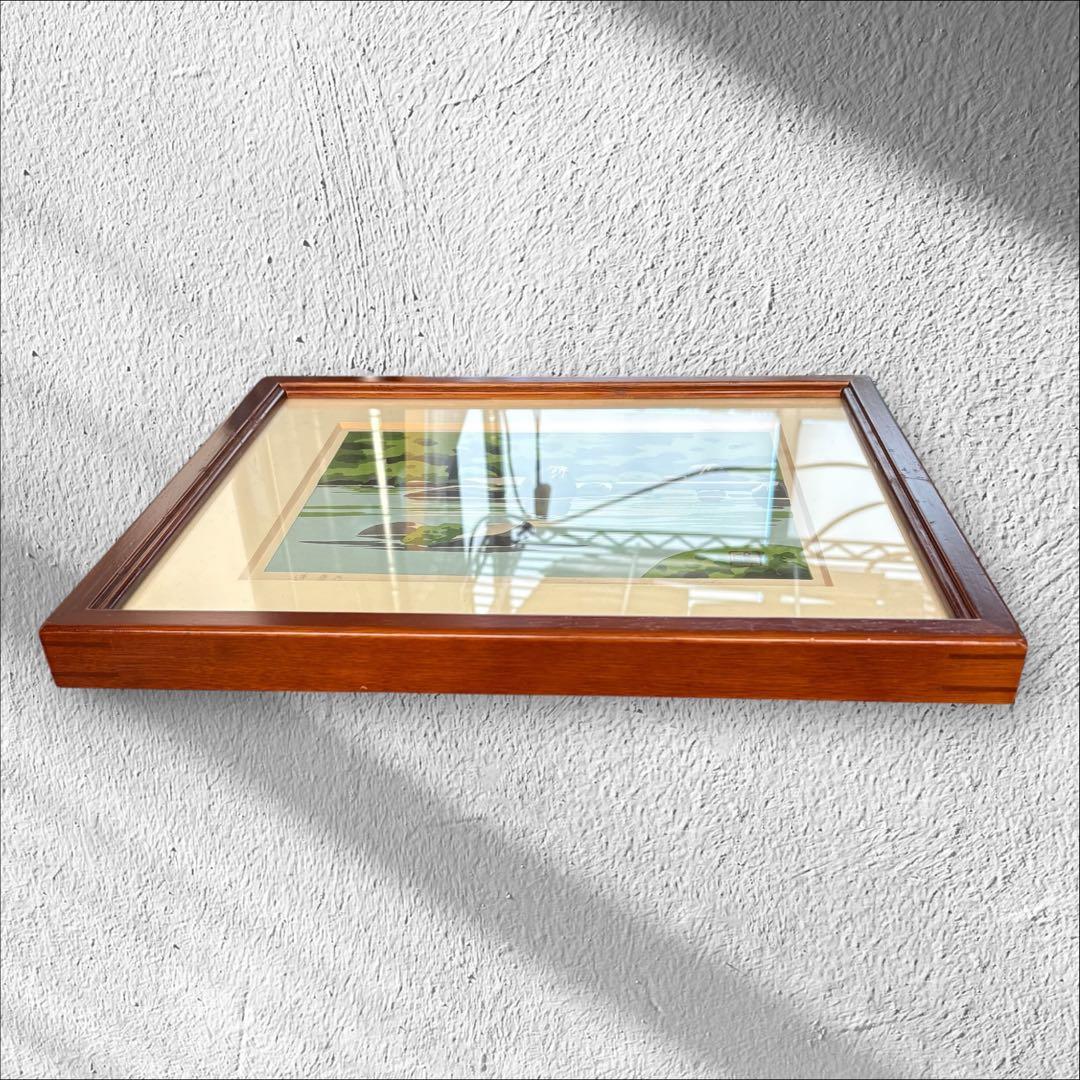 【井堂雅夫「蓮華寺」木版画｜直筆サイン入り・額装済み】