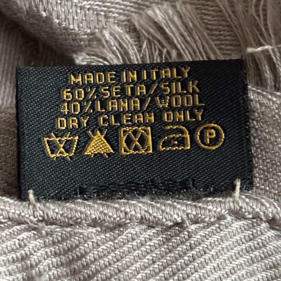 【BVLGARI　ブルガリ】ストール　ショール　 マフラー　ロゴ