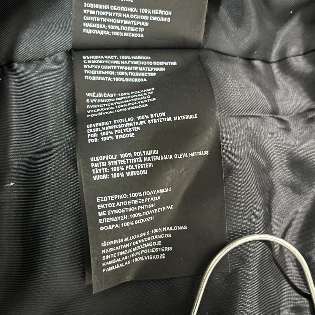 PRADA プラダ ナイロン ロングコート ステンカラーコート ブラック 36S