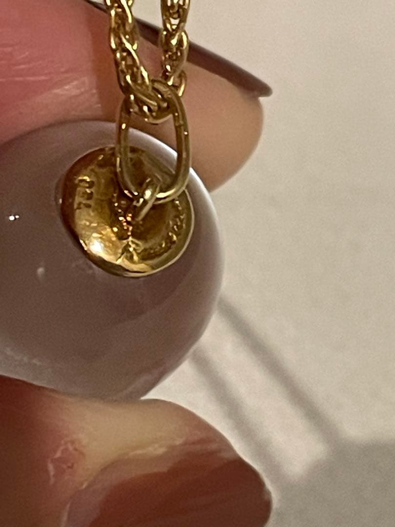 バカラ/Baccarat ペンダントトップ K18YG/クリスタル　ライトブルー