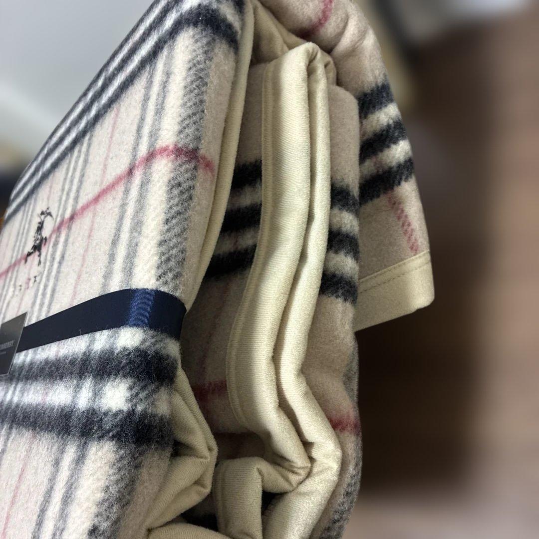 新品未使用品 BURBERRY＊ウール毛布 140×200
