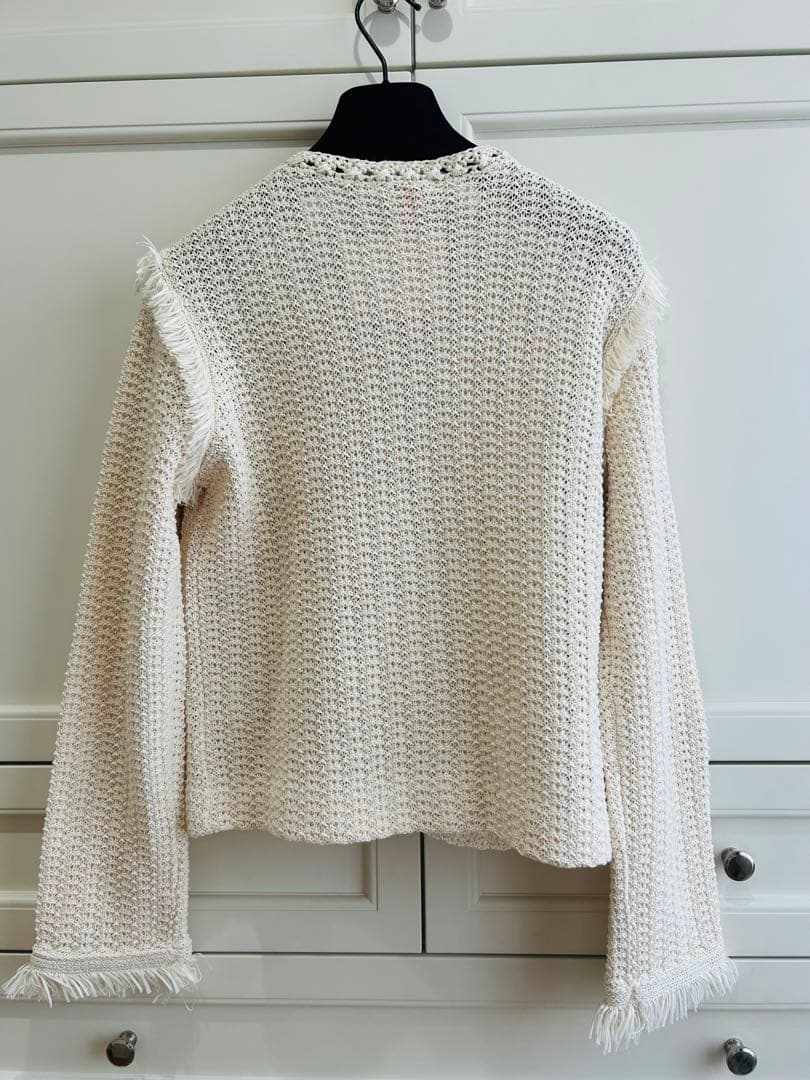 エストネーション ESTNATION ラフィアタッチニットジャケット