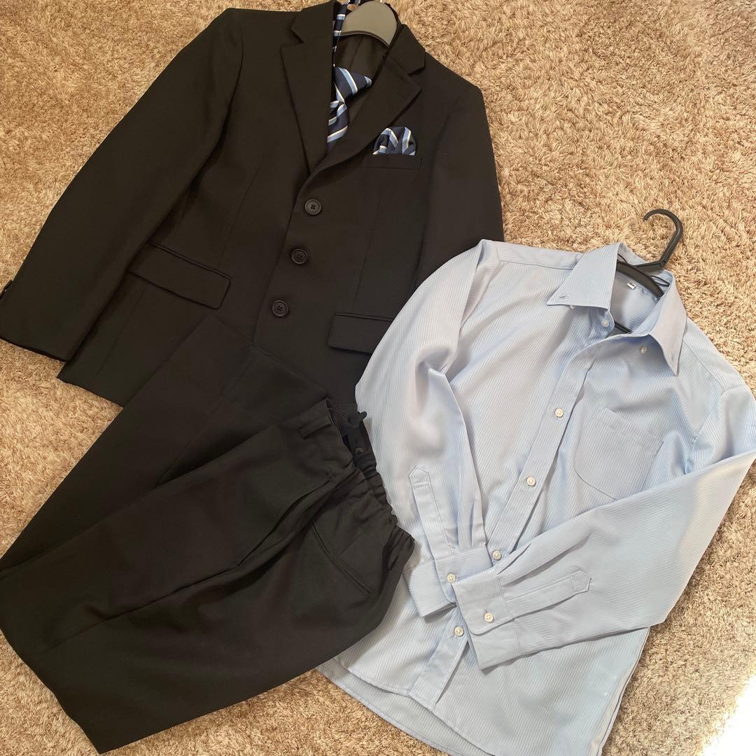 【美品】オリバーハウス フォーマル 男の子 卒業式 入学式 150cm ブラック