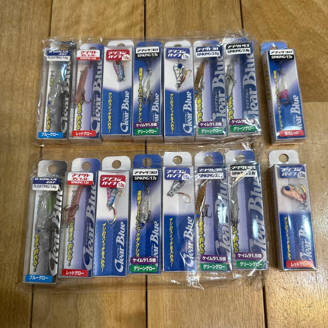 150904 クリアブルー　アジングプラグ アジングバイブ　16個セット