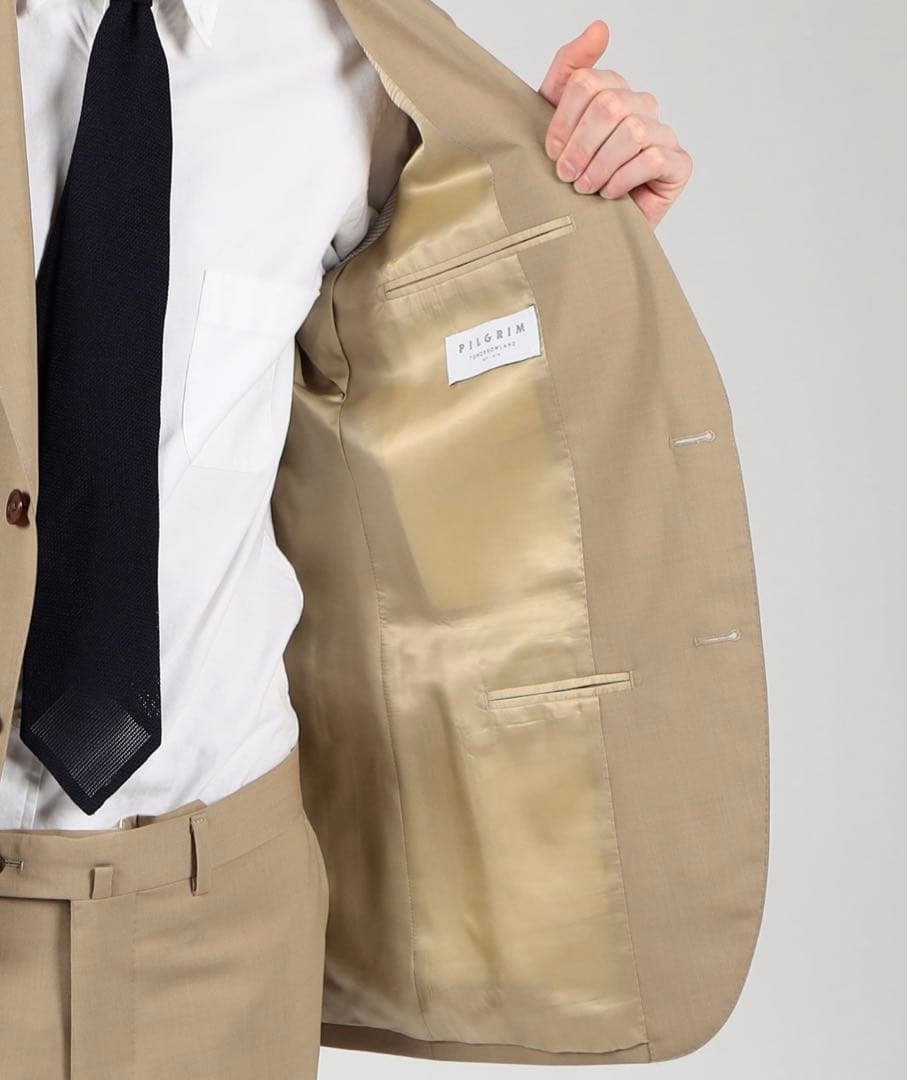 トゥモローランド ウールポリエステル シングルブレステッド2Bスーツ