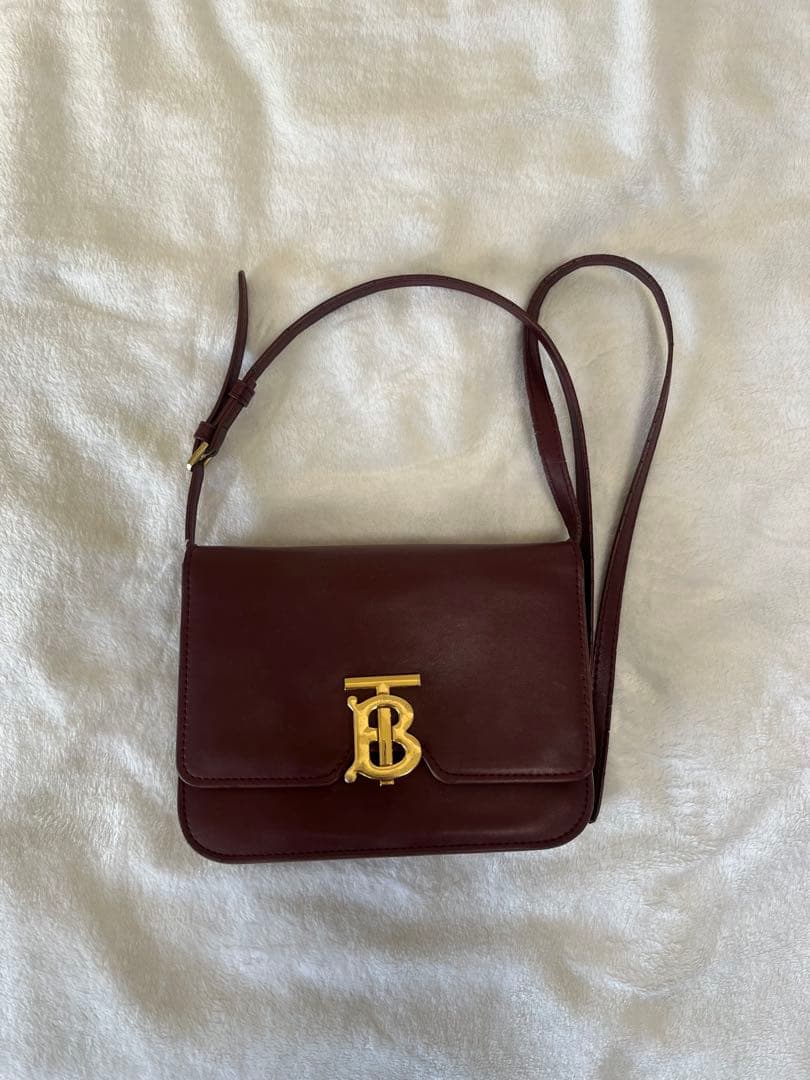 Burberryショルダーバッグ/ボルドー