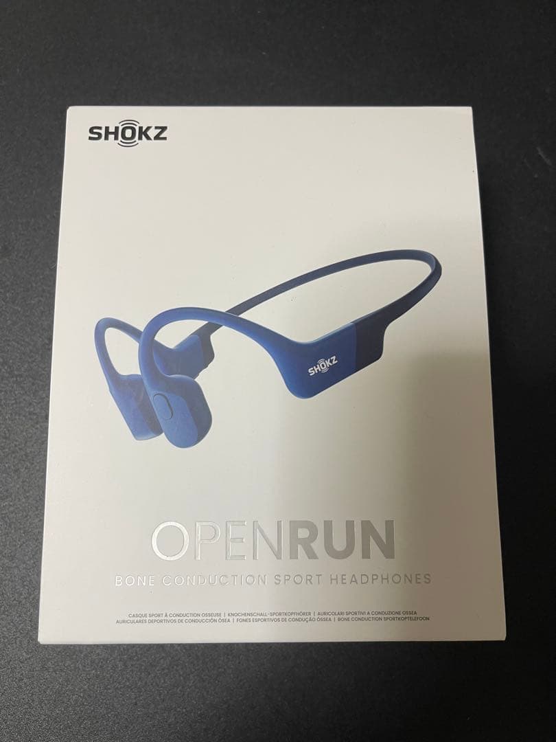SHOKZ OPENRUN 骨伝導イヤホン ブルー