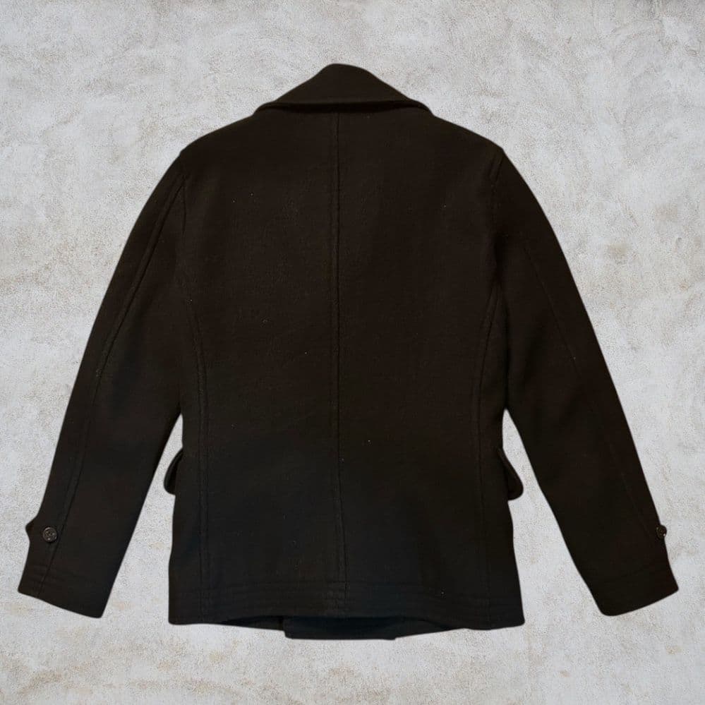 【美品】80's Schott ブラックウールピーコート 38