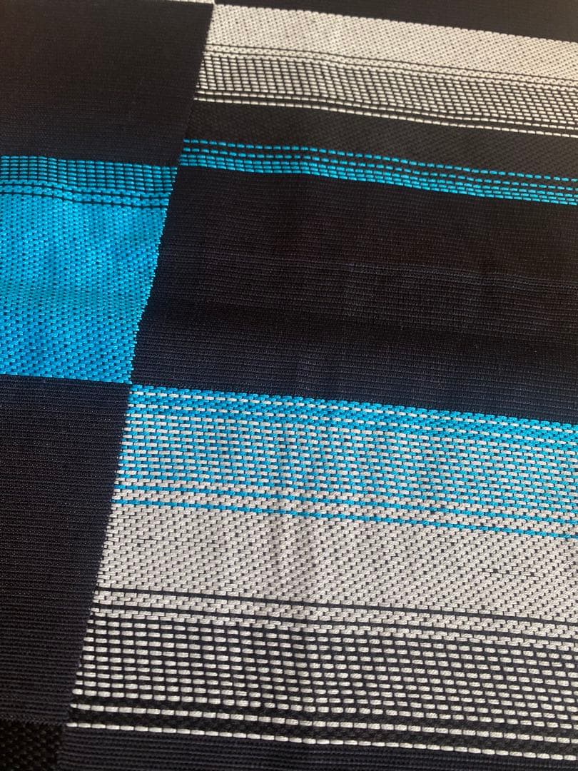 バレンタインSALE❣️八寸名古屋帯 青と黒 米沢