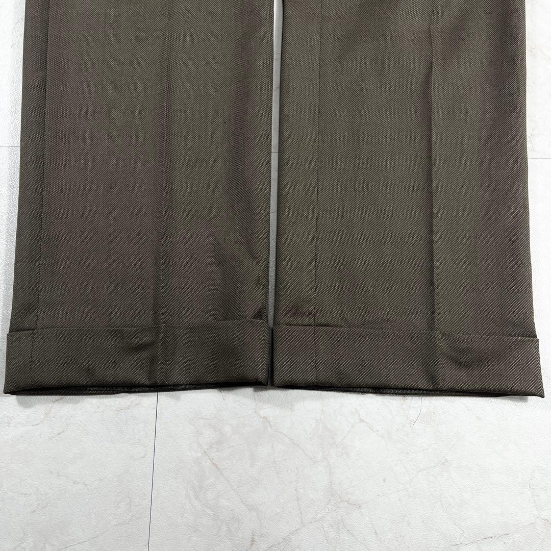 ✨未使用級 INCOTEX サイドアジャスター プリーツ スラックス パンツ