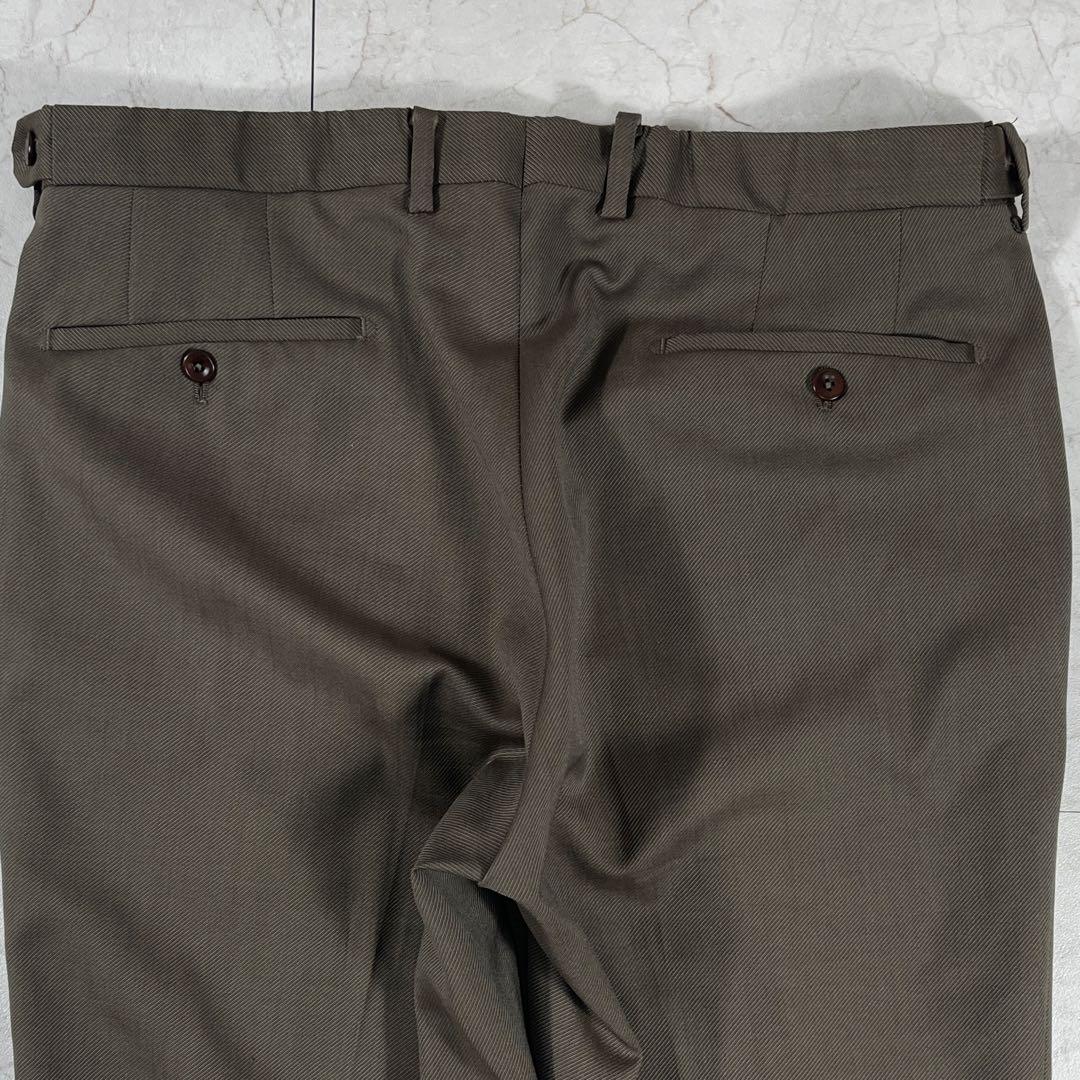 ✨未使用級 INCOTEX サイドアジャスター プリーツ スラックス パンツ