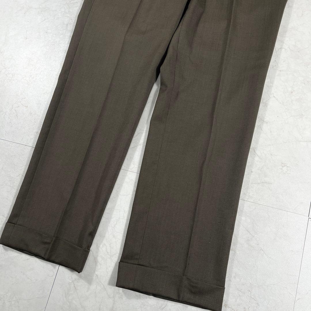 ✨未使用級 INCOTEX サイドアジャスター プリーツ スラックス パンツ