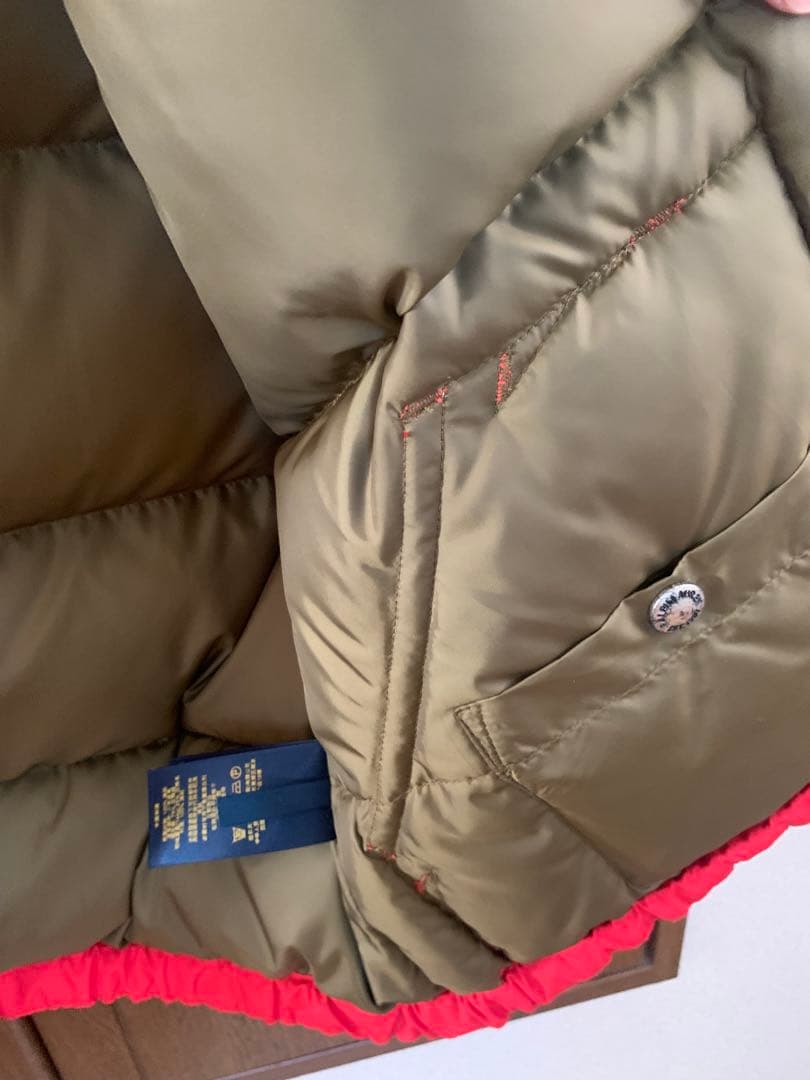 【美品】 RALPH LAUREN ダウンベスト 赤