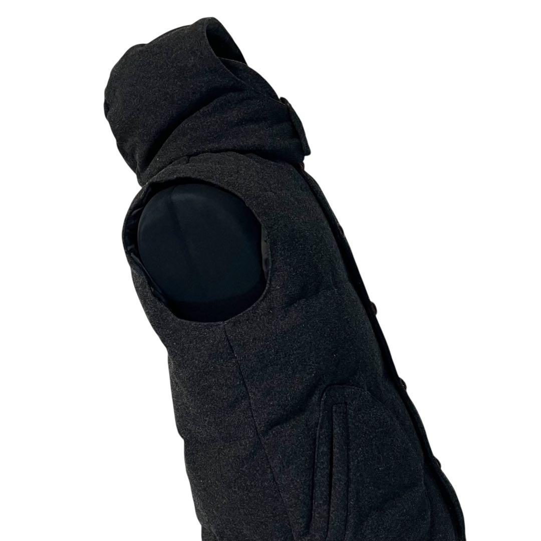 【ダウン80%】【42】DANTON♡BEAMS ウールモッサ ダウンベスト