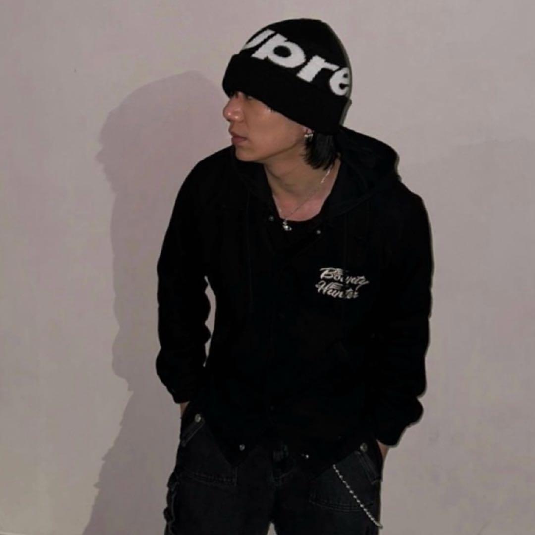 【新品】 Supreme 25FW Big Logo Beanie 黒