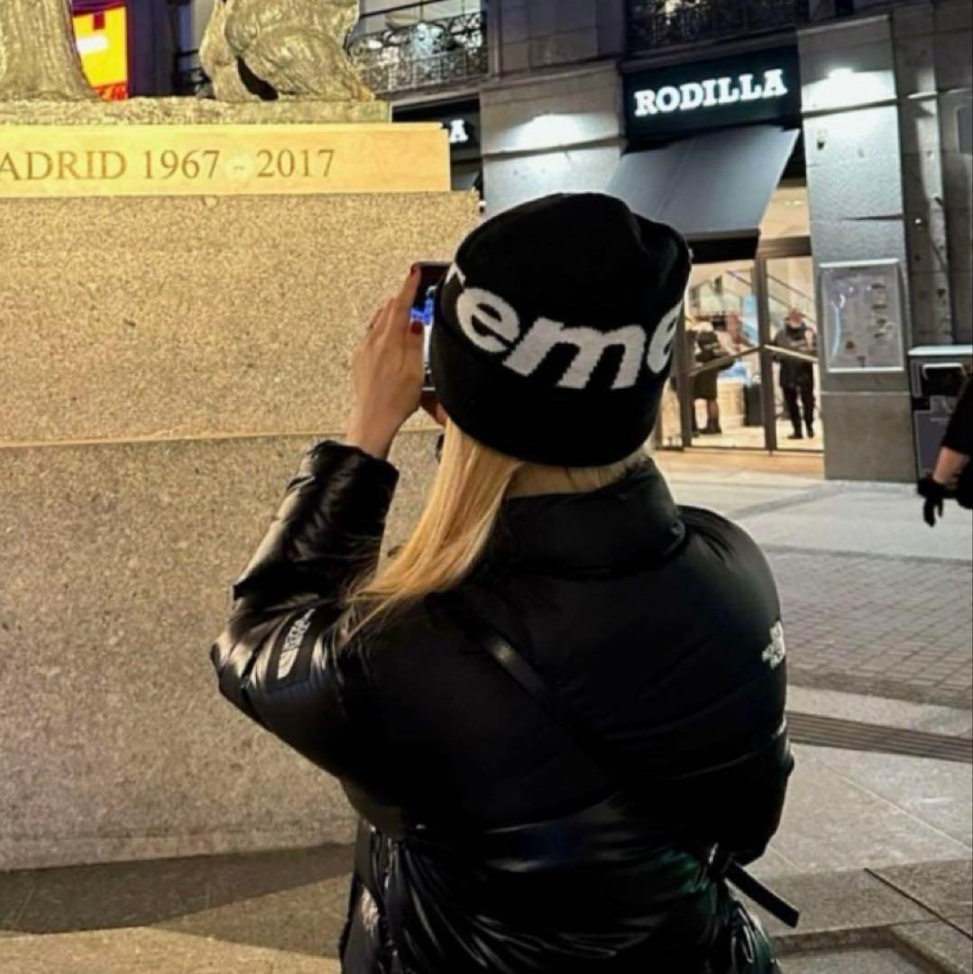 【新品】 Supreme 25FW Big Logo Beanie 黒