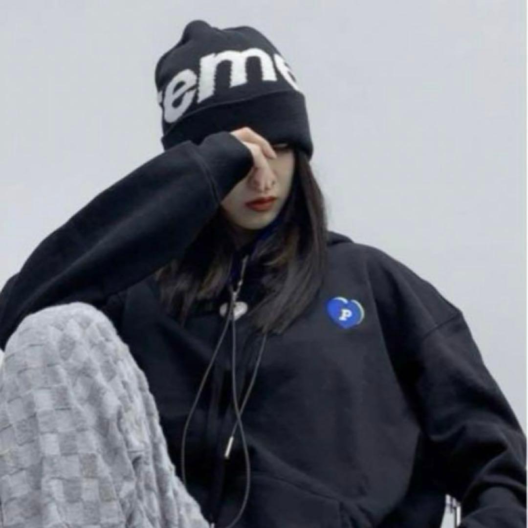 【新品】 Supreme 25FW Big Logo Beanie 黒