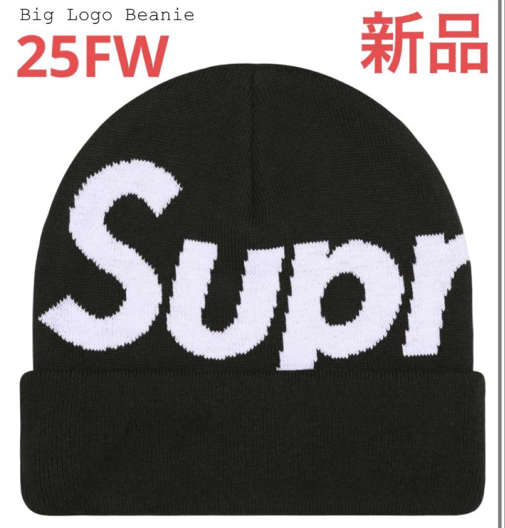 【新品】 Supreme 25FW Big Logo Beanie 黒
